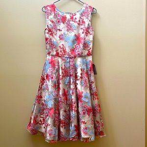 Tahari sequin fit and flare dress